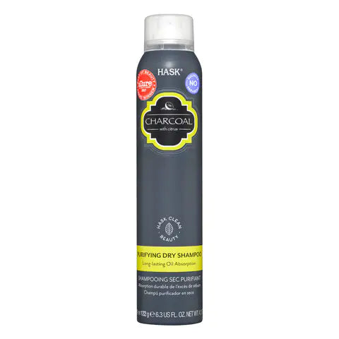 Hask Charcoal Purifying Dry Shampoo Black 122g Hask Charcoal Purifying Dry Shampoo Black 122g