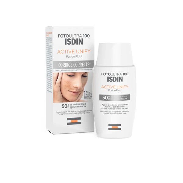 ISDIN FOTOULTRA 100 ACTIVE UNIFY FUSION FLUID SPF50+ 50ML ISDIN FOTOULTRA 100 ACTIVE UNIFY FUSION FLUID SPF50+ 50ML