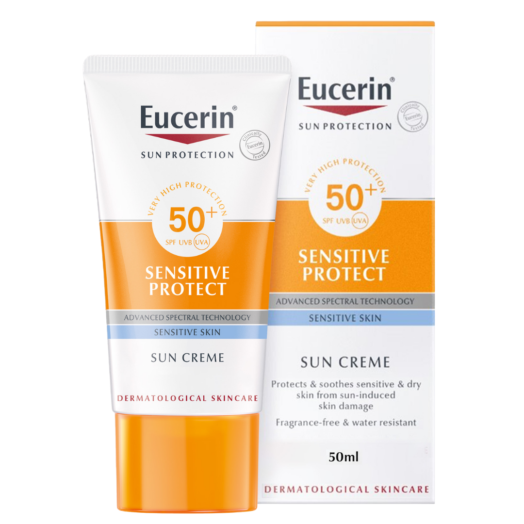 Eucerin Sun Cream Sensitive Care Spf 50+ 50Ml Eucerin Sun Cream Sensitive Care Spf 50+ 50Ml