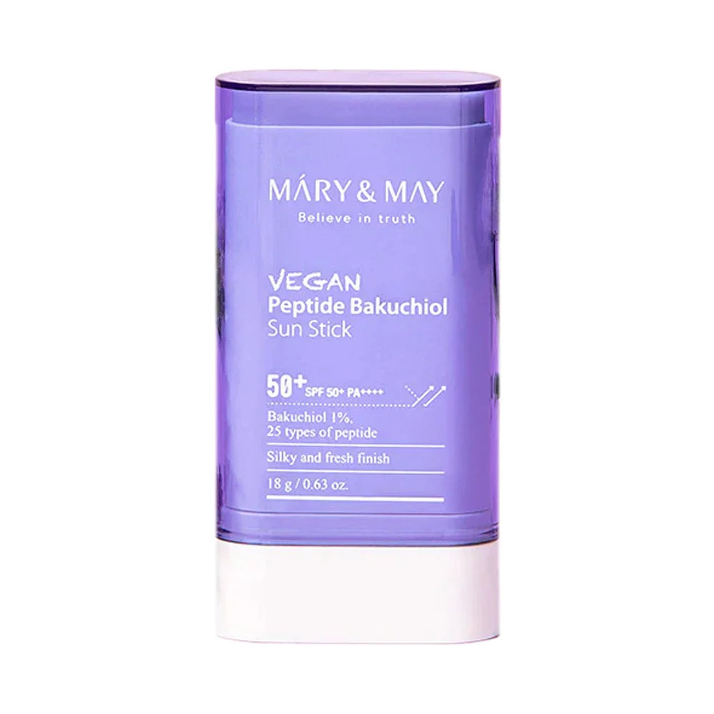 Mary & May, Vegan Peptide Bakuchiol Sun Stick, SPF 50+ PA++++,(18 g)