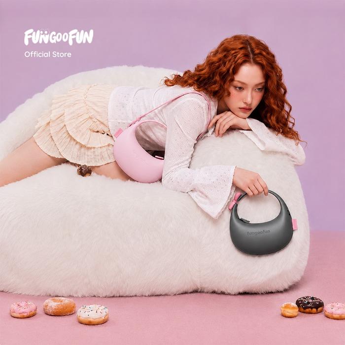 FUNGOOFUN Donut Bow Bag - Black