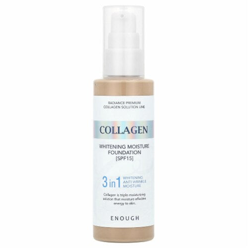 Enough, Collagen, Whitening Moisture Foundation, SPF 15, #21,(100 ml)