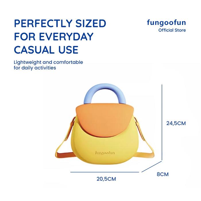 FUNGOOFUN Gourd Crossbody Bag - Rice white