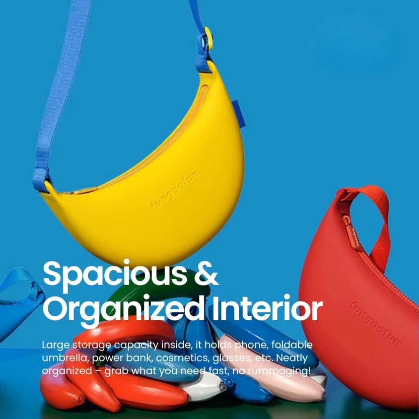 FUNGOOFUN Banana Crossbody Bag - Blue