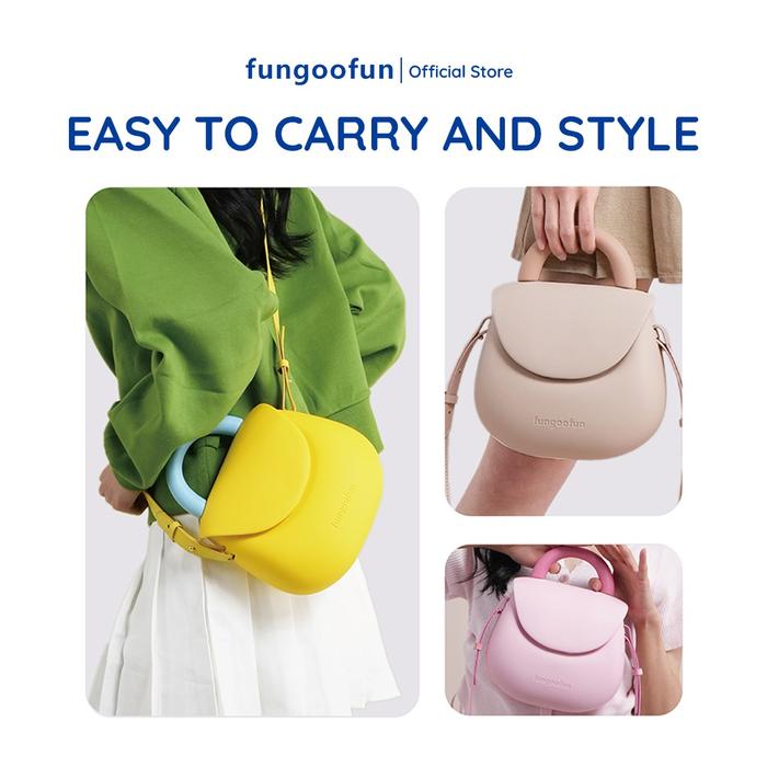 FUNGOOFUN Gourd Crossbody Bag - Pink