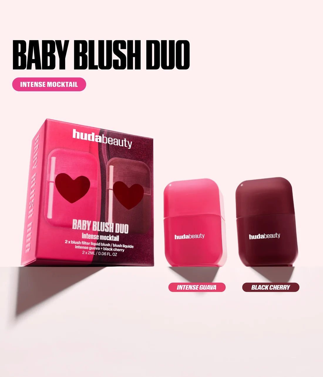 HudaBeauty Baby Blush Intense Mocktail Duo Kit (2 x 2ml)