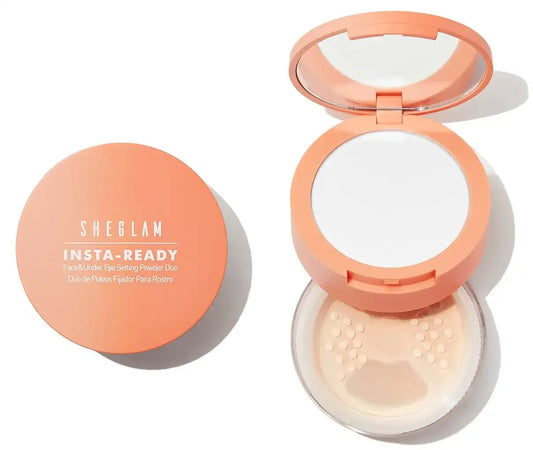 Sheglam Insta-Ready Face & Under Eye Setting Powder Duo-Bisque