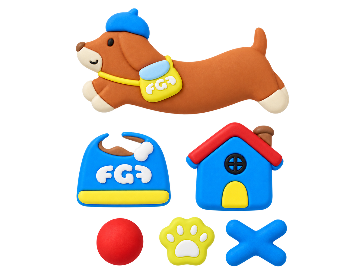 FUNGOOFUN Doxie & Paw Charm