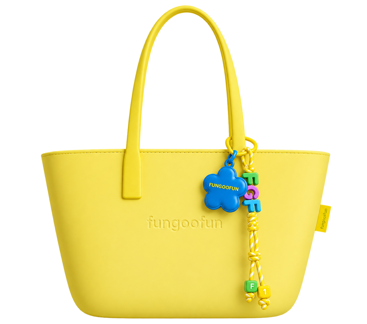 FUNGOOFUN Flower Bag Charm - Sea Blue