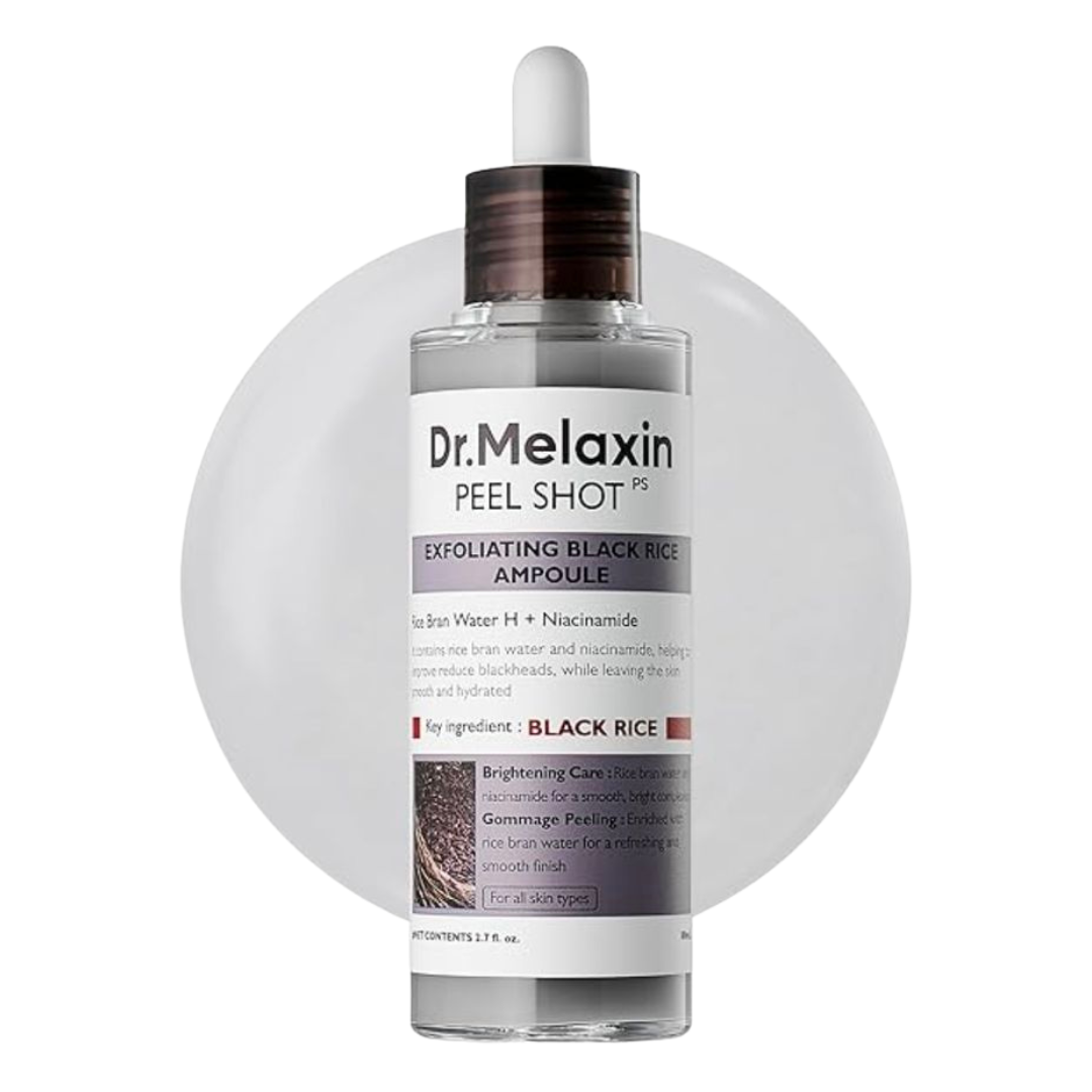 Dr Melaxin Peel Shot Exfoliating Black Rice Ampoule 80ml