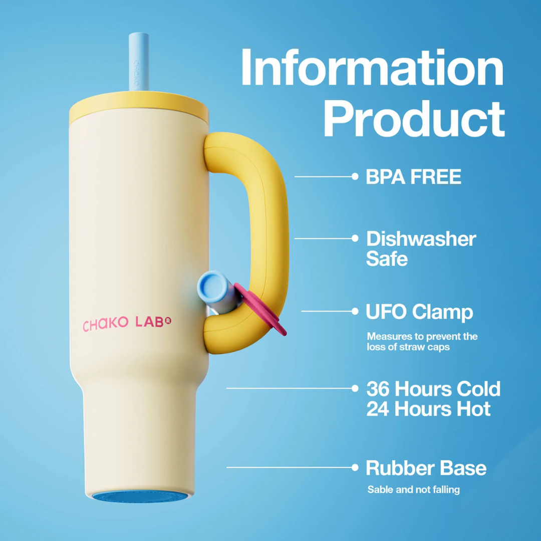 Chako Lab Bawang Tumbler With Ceramic Coating - Sunrise Shore (1100ML)