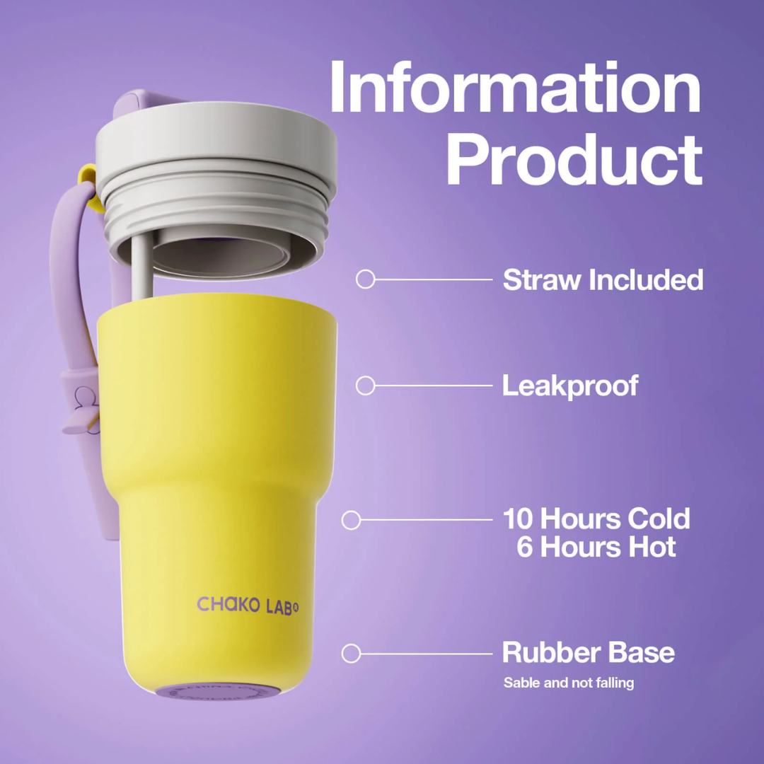 Chako Lab Twist Tumbler - Shiso Lemon (530ML)
