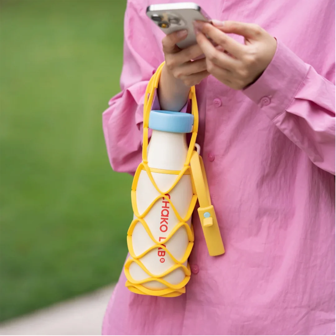 Chako Lab Mesh Cup Sleeve - Yellow