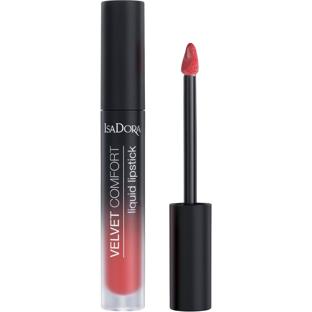 Isadora Velvet Comfort Liquid Lipstick 55 Coral Rush