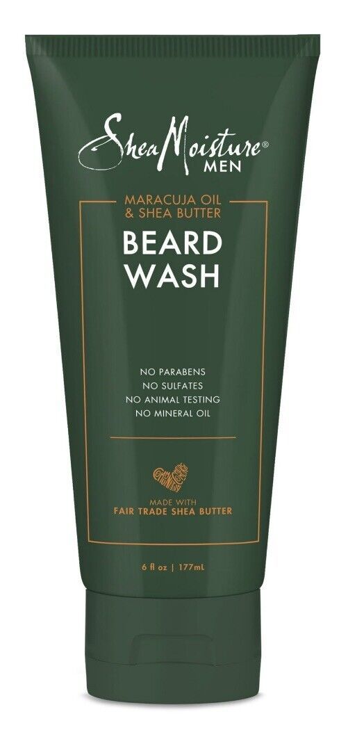 SheaMoisture Men Beard Wash Maracuja Oil & Shea Butter (177 ml)