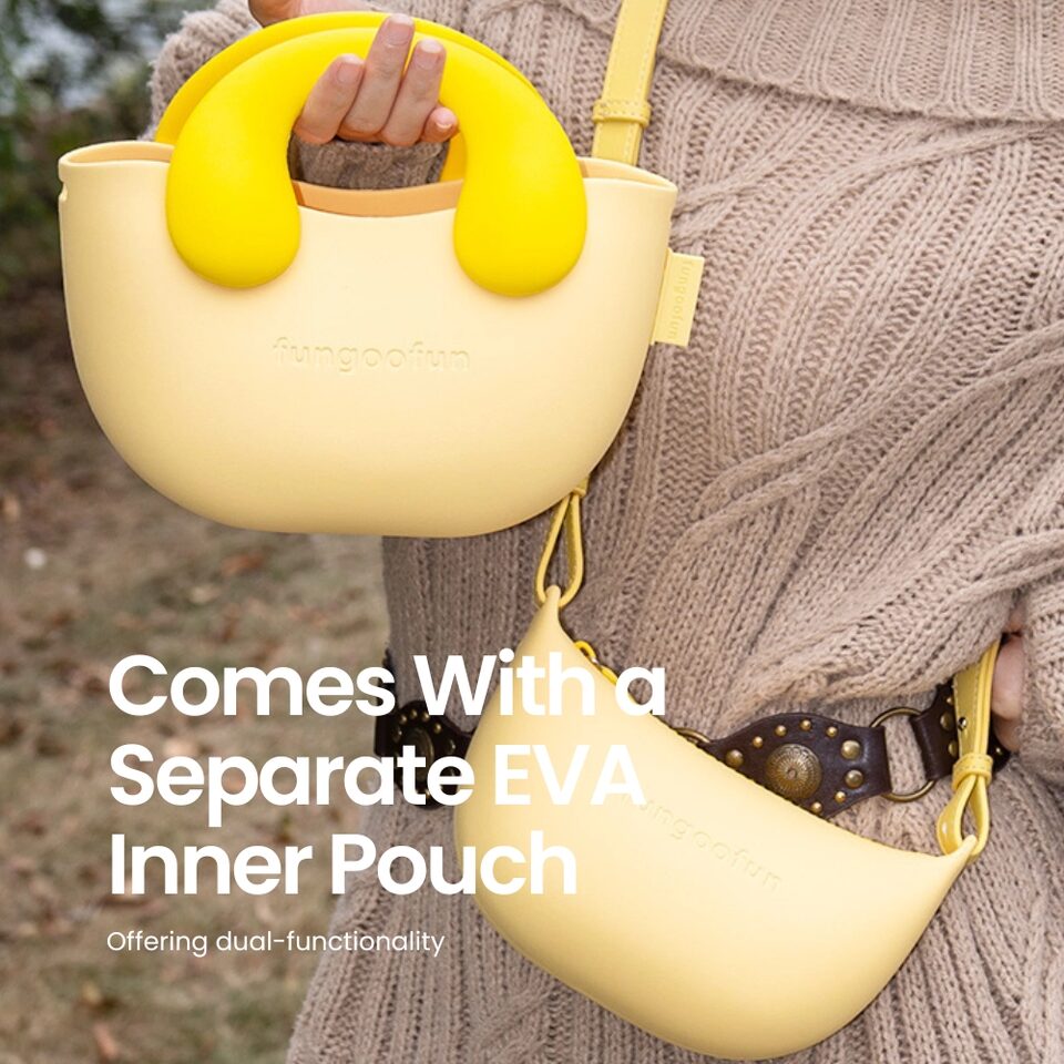 FUNGOOFUN Phone Bag with Inner Lining - Yellow