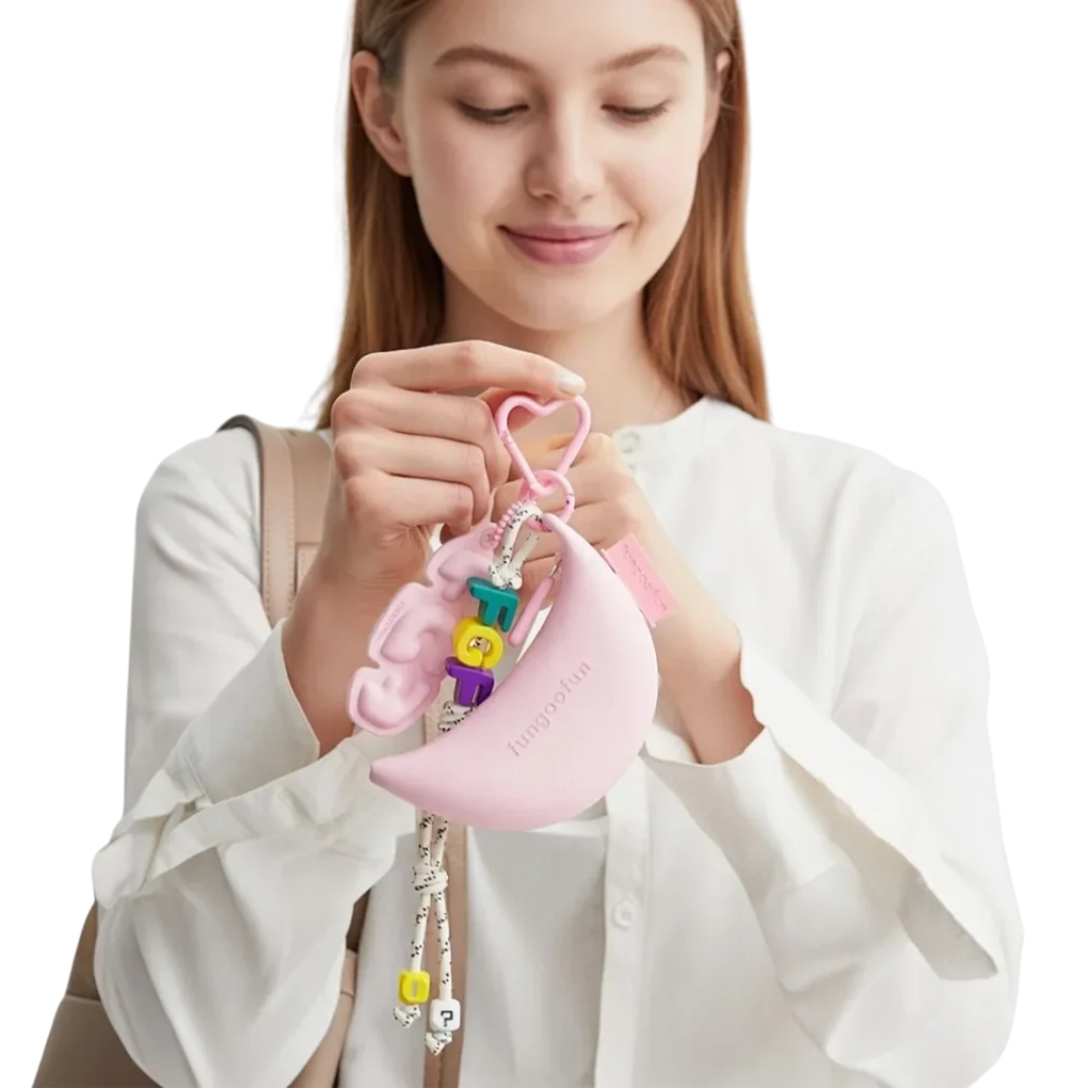 FUNGOOFUN Mini Banana Bag Pendant - Pink