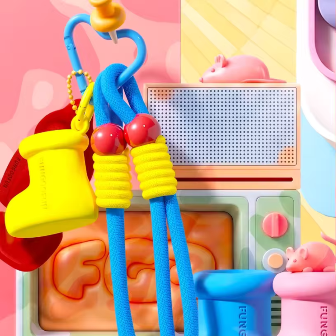 FUNGOOFUN Little Boot Bag Charm - Blue