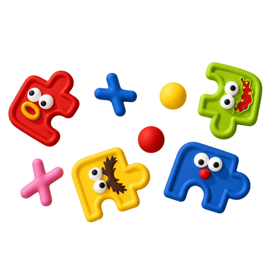 FUNGOOFUN Puzzle Monster Charms