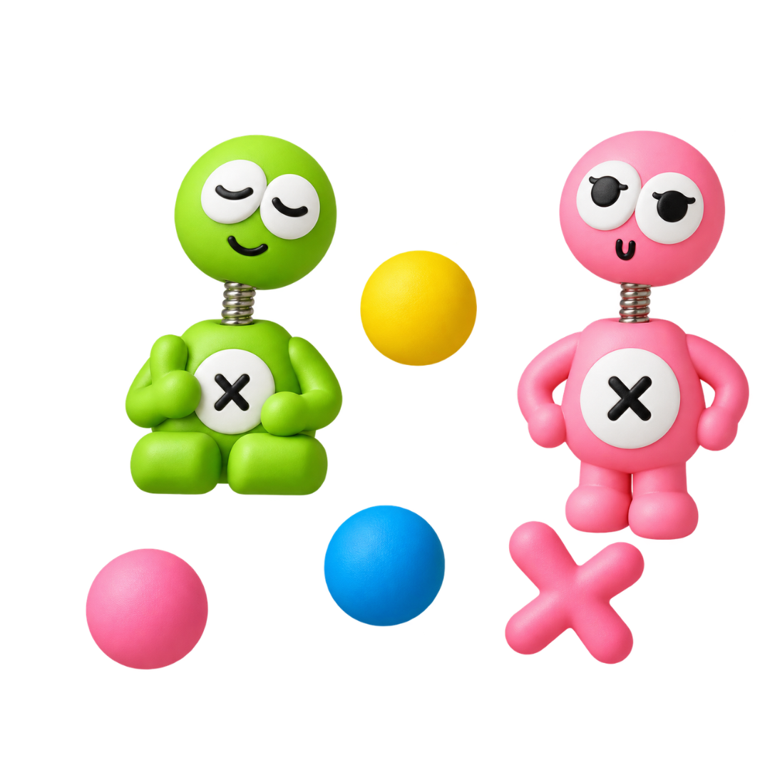 FUNGOOFUN Jibbitz Head Shaking Charms