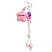 FUNGOOFUN Flower Bag Charm - Cherry Pink