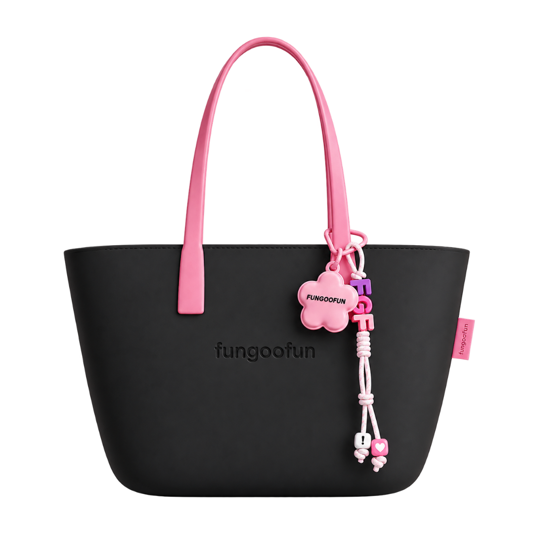 FUNGOOFUN Flower Bag Charm - Cherry Pink