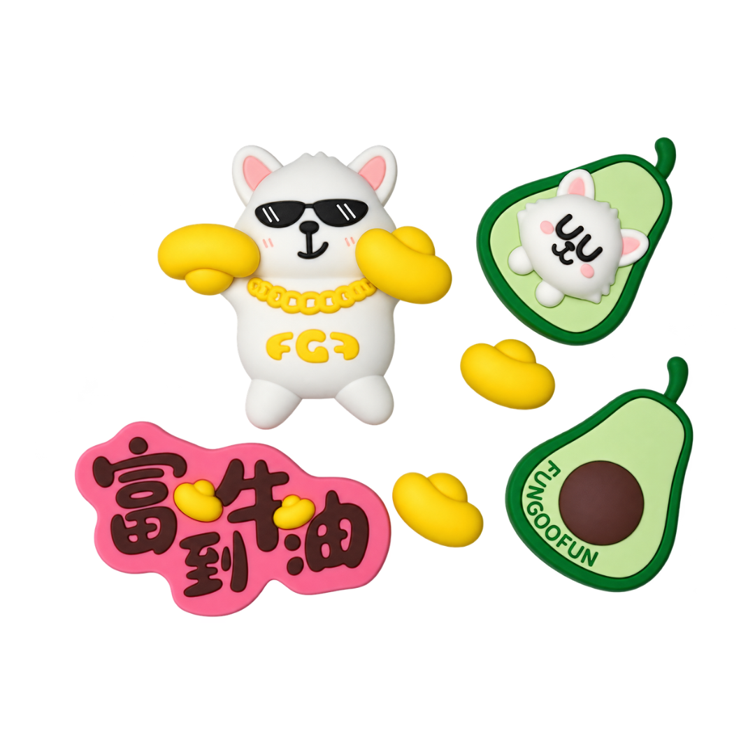 FUNGOOFUN Avocado Kitty Charms