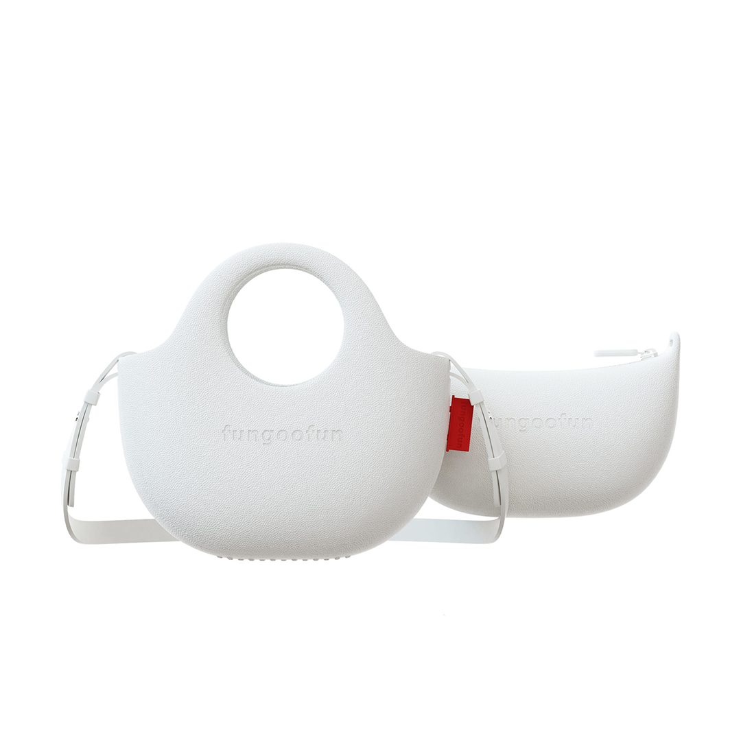 FUNGOOFUN Gogo Crossbody Bag - White