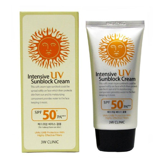 3W Clinic Intensive UV Sunblock Cream SPF50+/PA+++